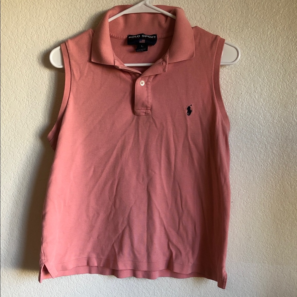 Polo sport by Ralph Lauren Coral Sleeveless Tee pink large